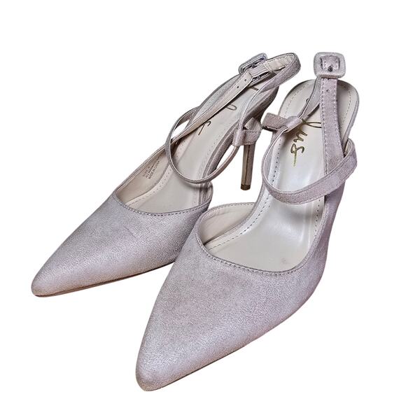 Lulus Shoes - Lulus Pink Velvet Strappy Pointy Toe Heels Size 6 Medium Great condition